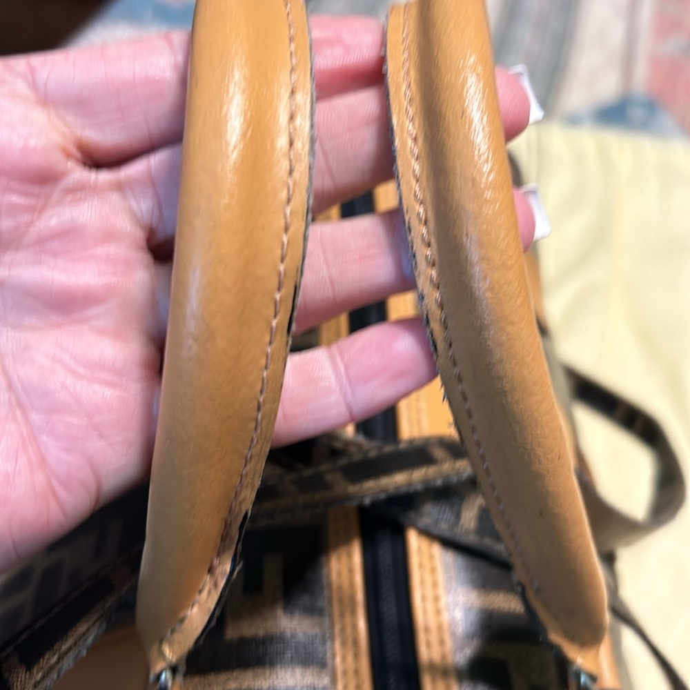 Fendi Iconic FF Logo Brown and Black purse wallet small pouch and dust bag! - Picture 2 of 16